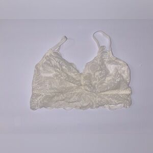 Creamy Tan Lace top VICTORIA'S SECRET